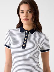 Striped polo dress