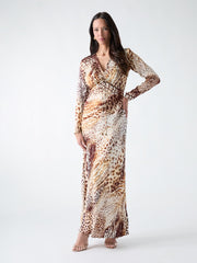 Marciano print long dress
