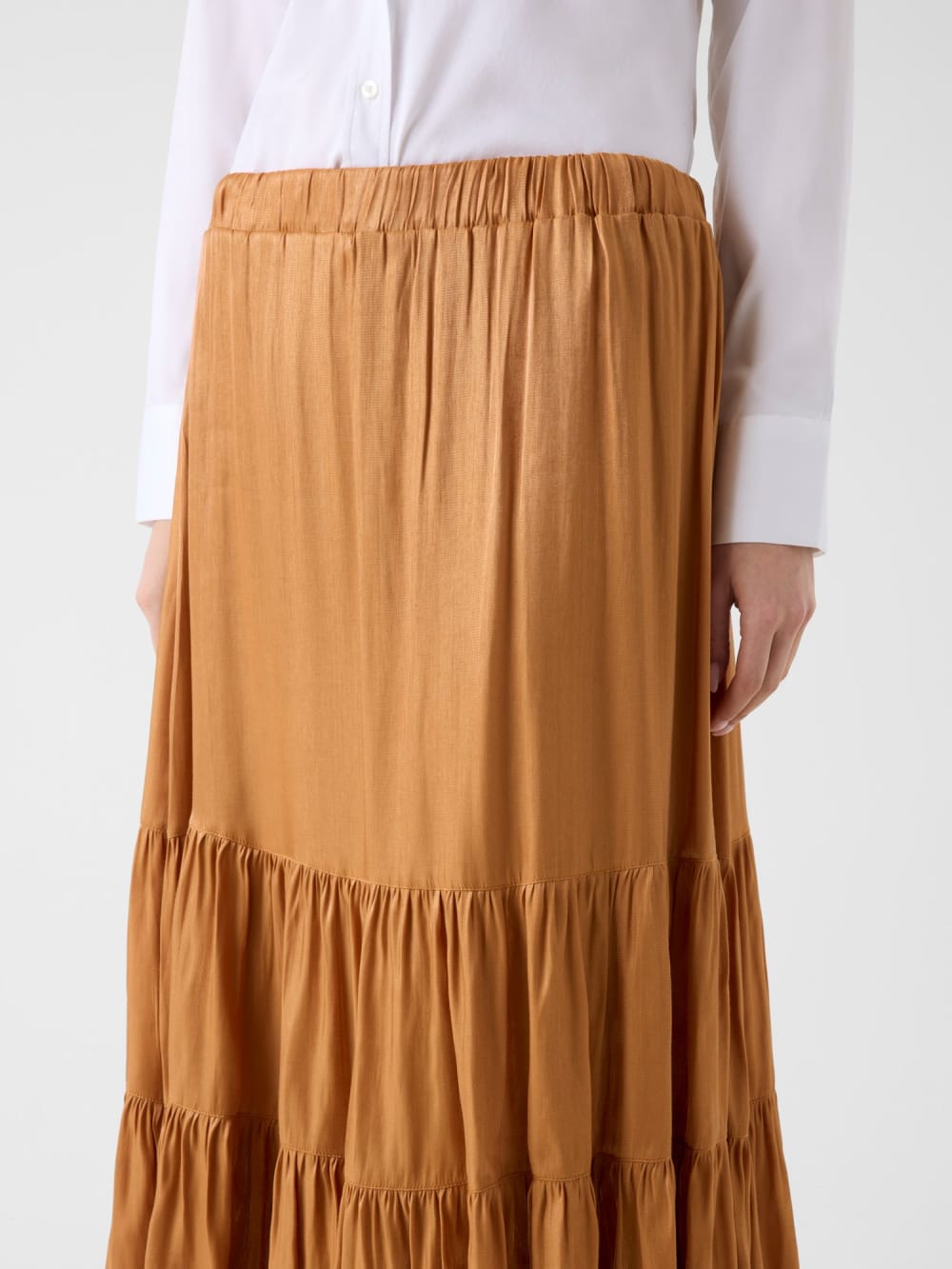 Pleated maxi skirt