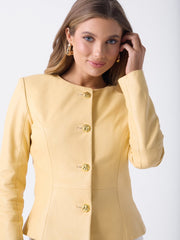 Marciano Peplum Leather Jacket