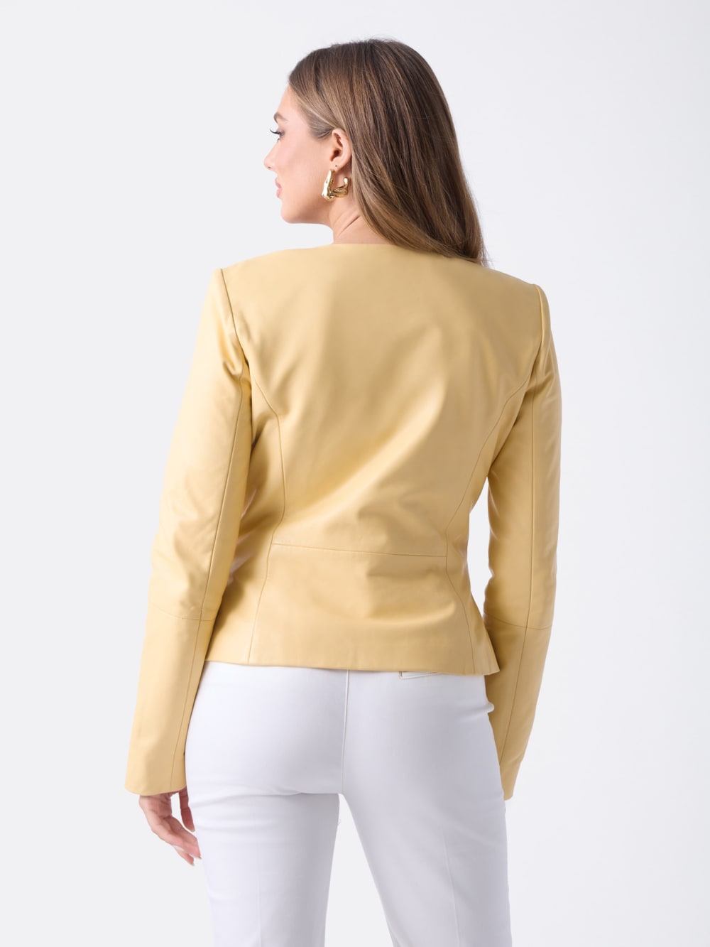 Marciano Peplum Leather Jacket