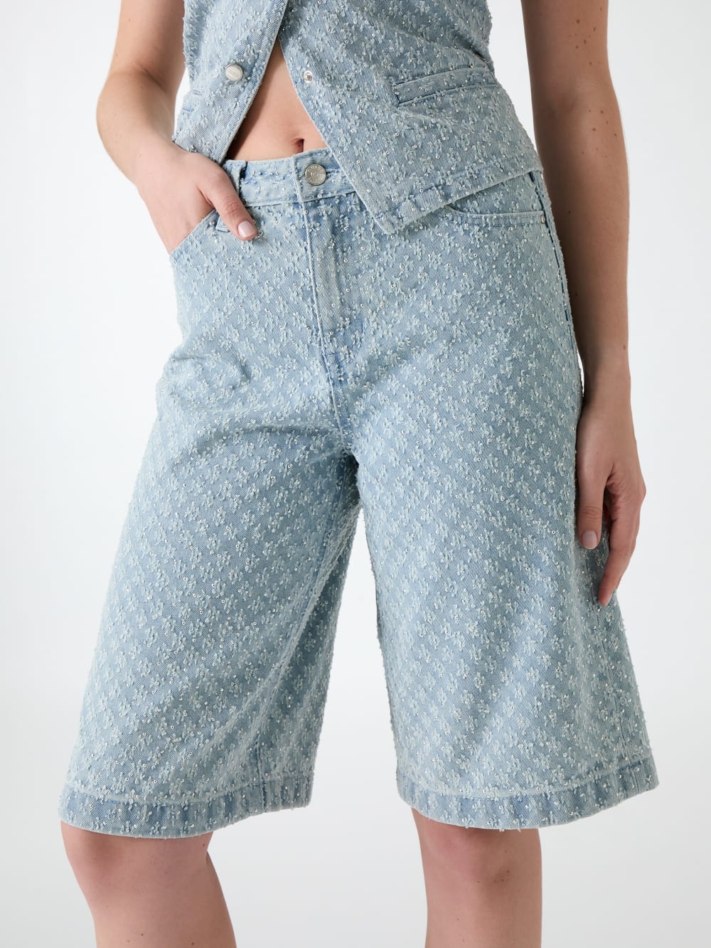 Denim bermuda