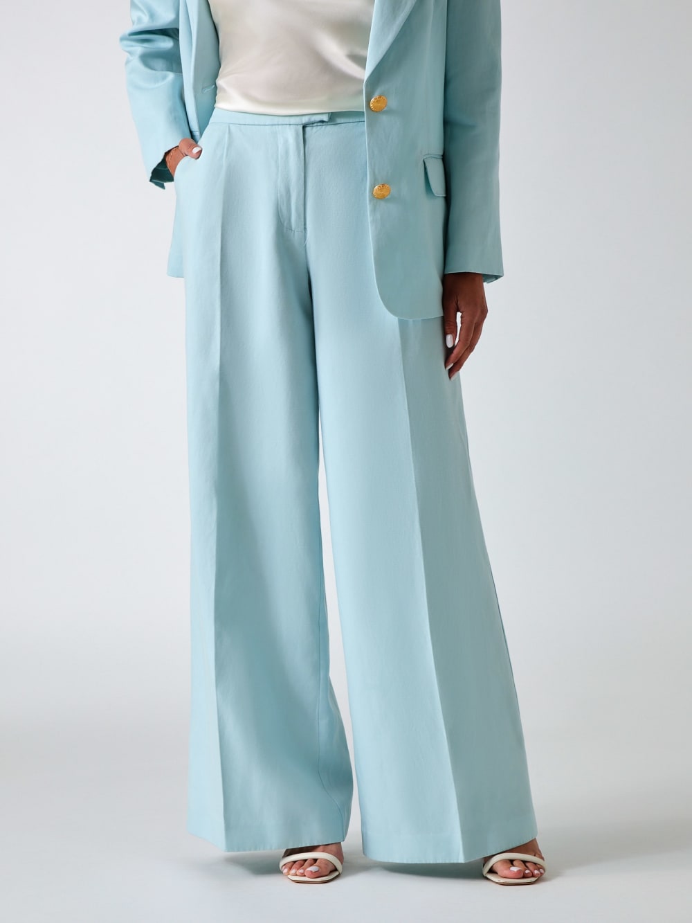 Marciano linen-blend pants