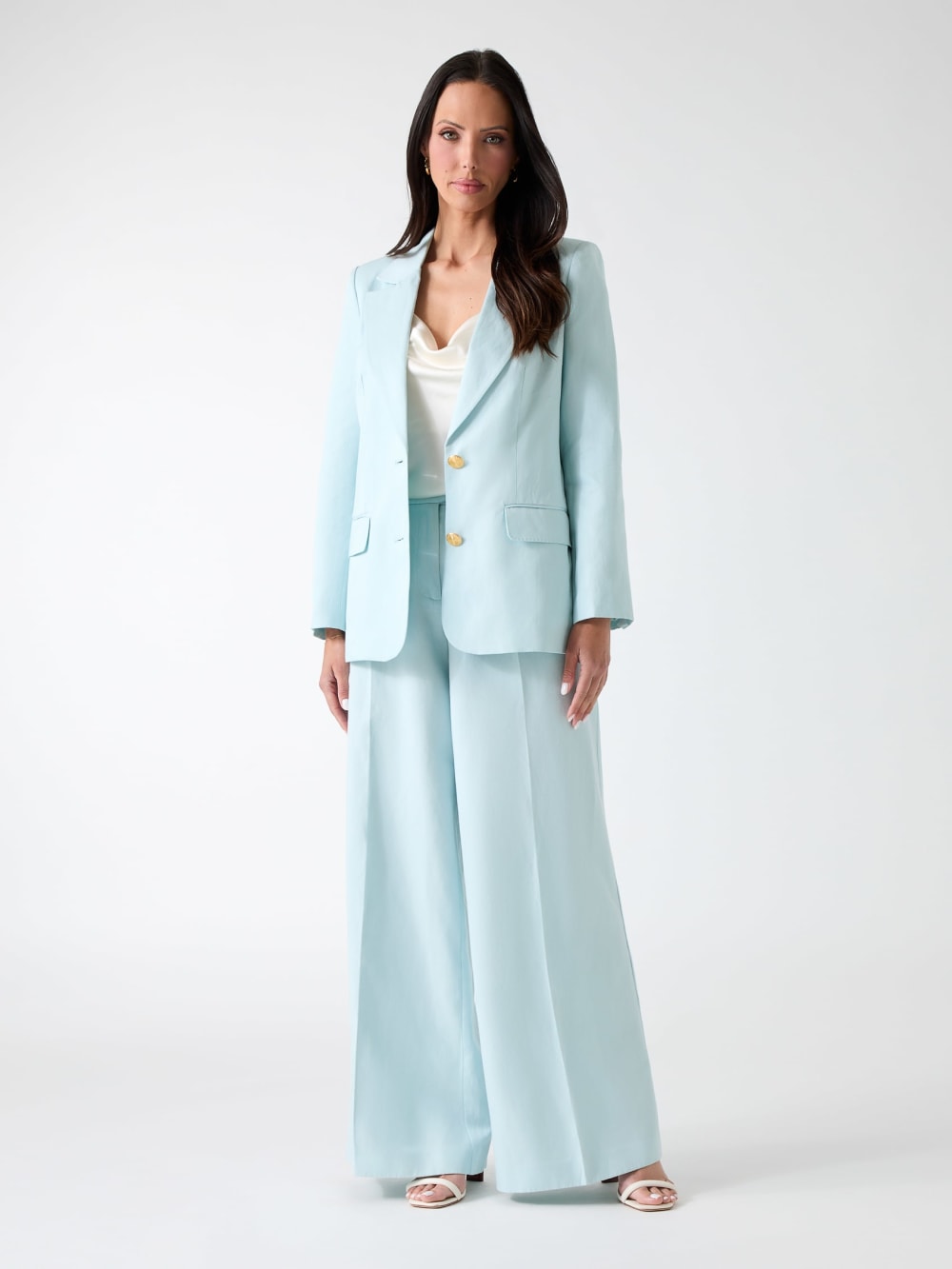 Marciano linen-blend pants
