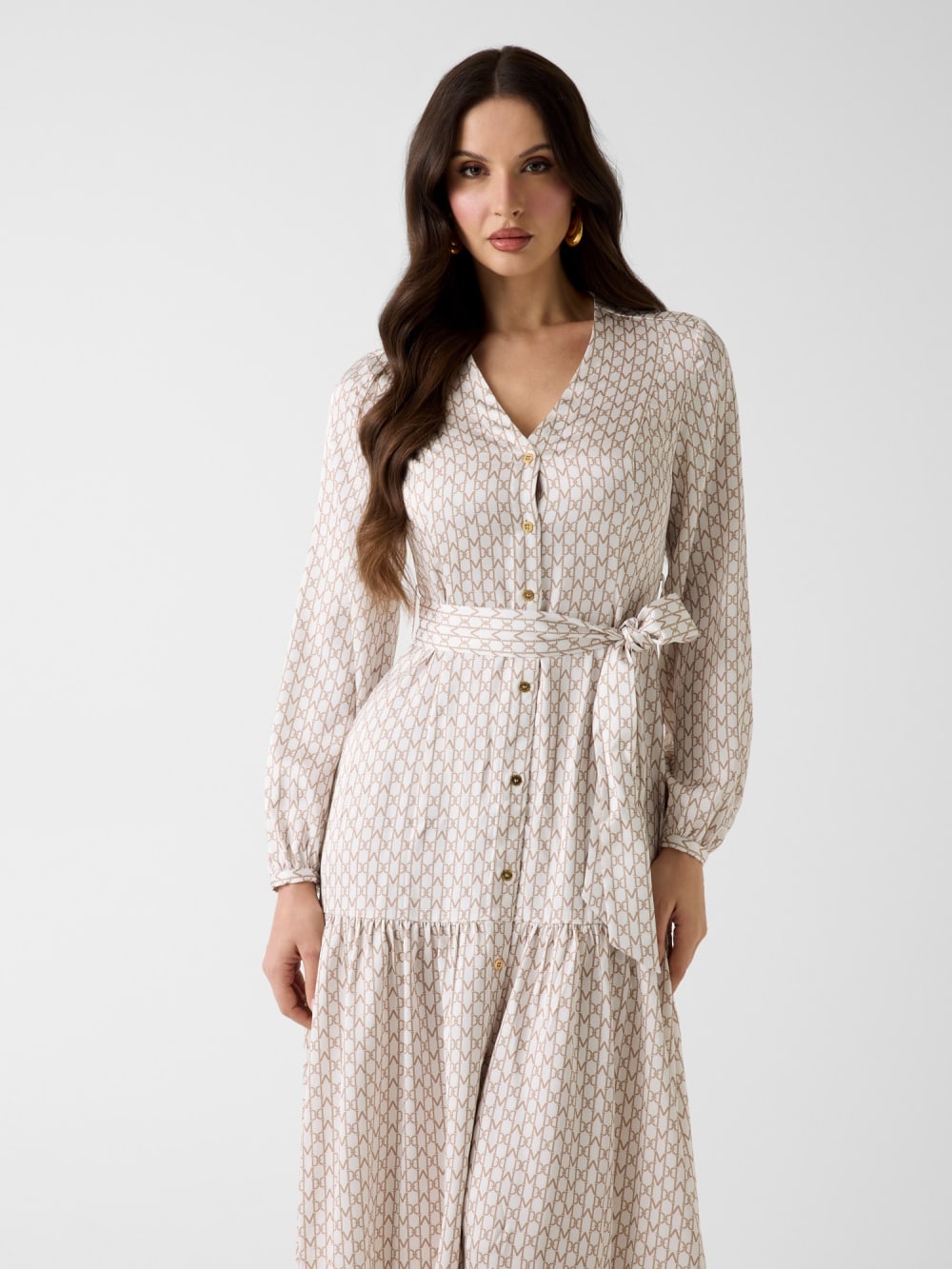 Marciano logo long dress