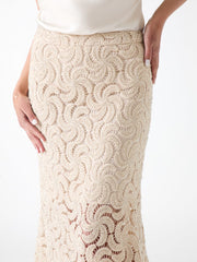 Marciano operwork textured skirt