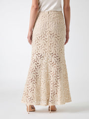 Marciano operwork textured skirt