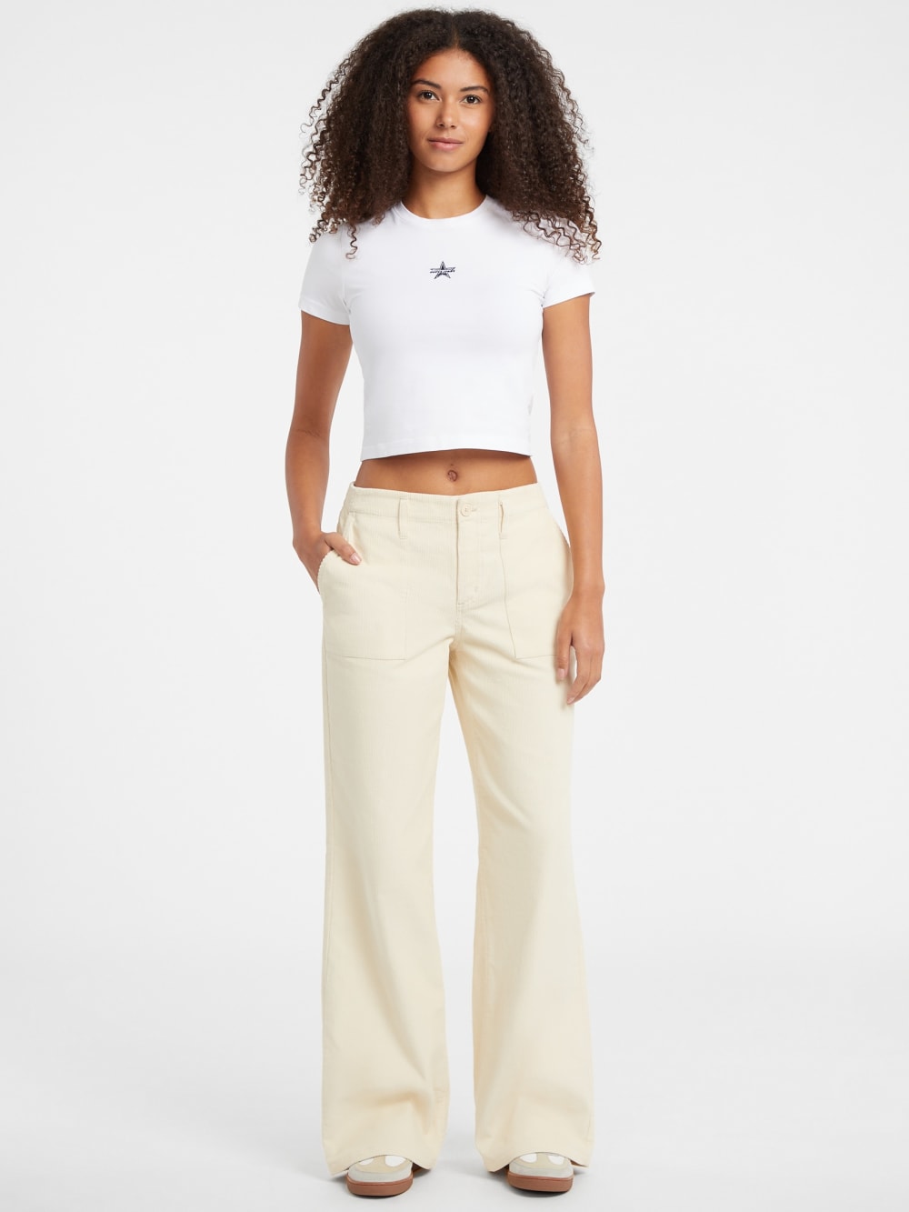 Wide-Leg Utility Pants