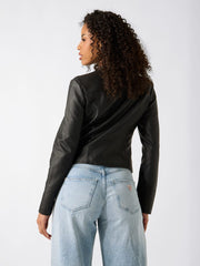 Quattro G Faux-Leather Biker Jacket