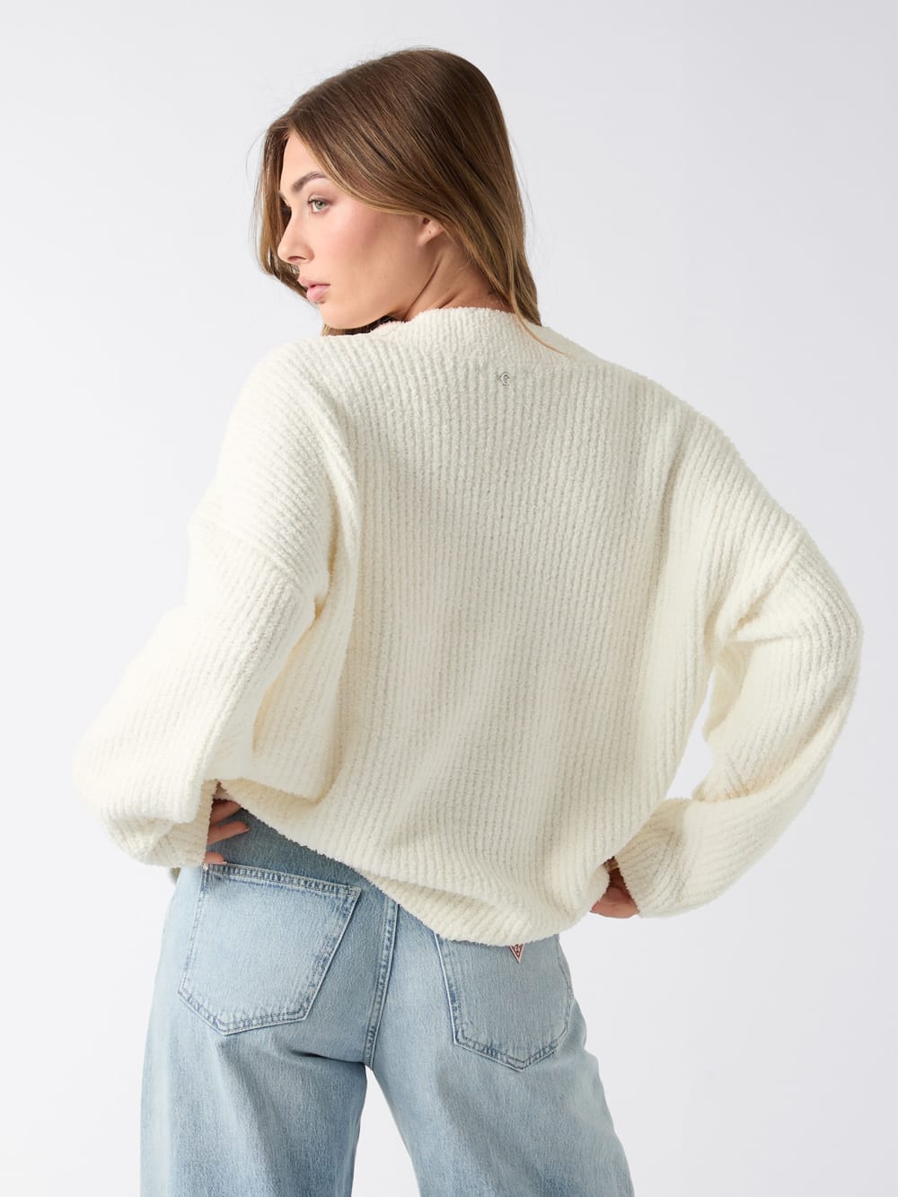V neck sweater cardigan