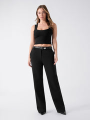 Viscose-blend top