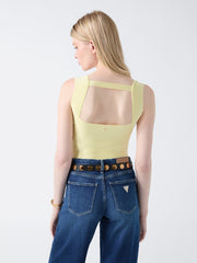 Viscose-blend top