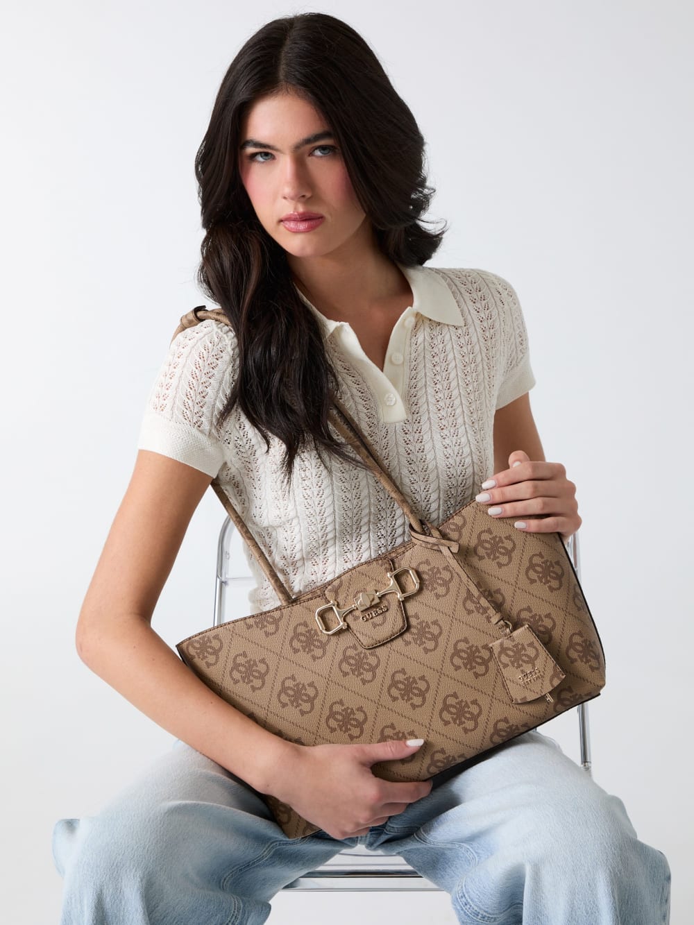 Janie 4G logo tote