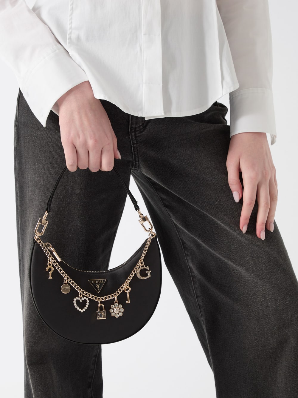 Tasmin Charm Appliqu  Hobo Bag