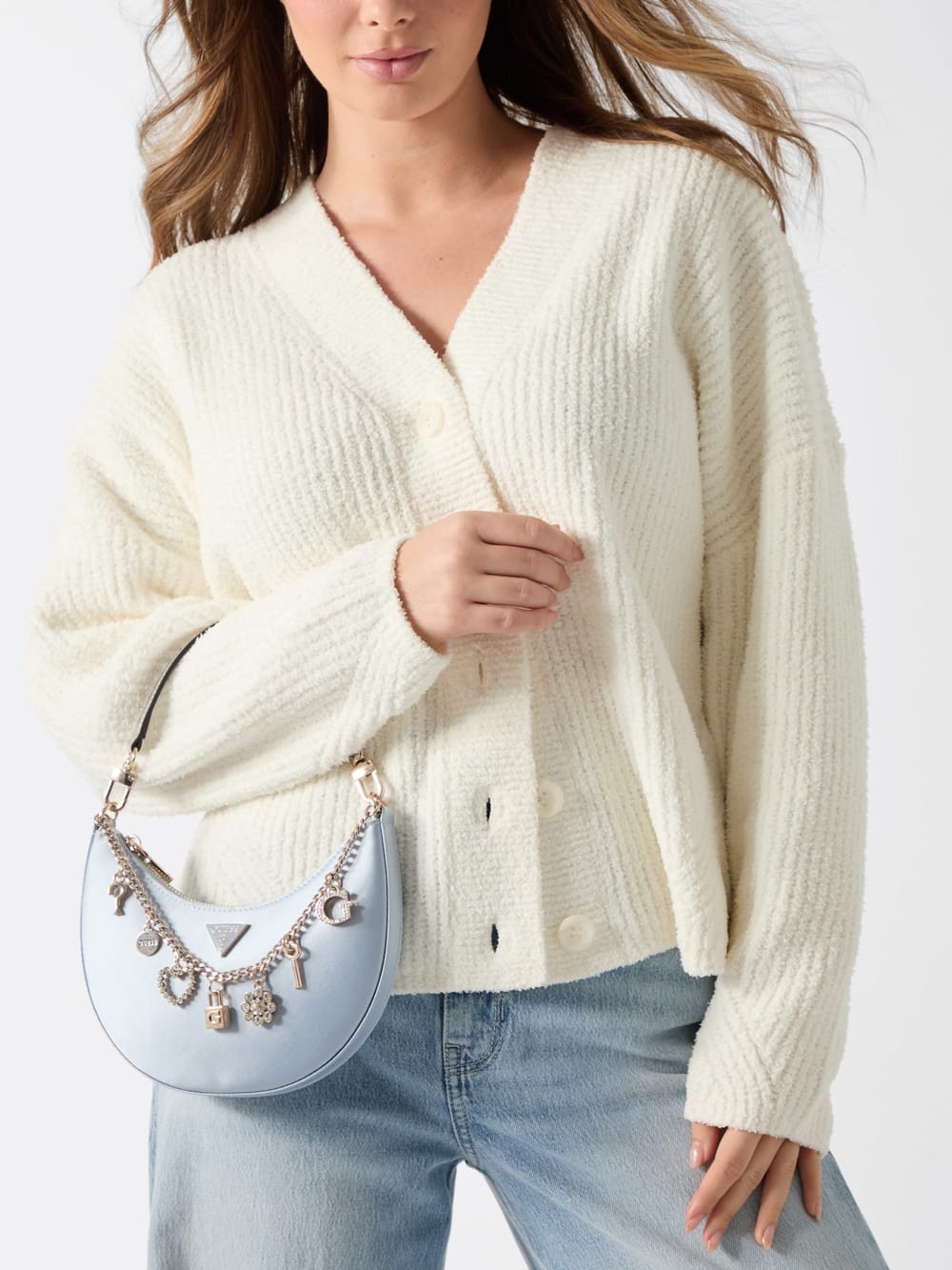 Tasmin Charm Appliqu  Hobo Bag