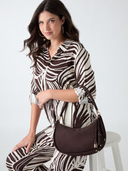 Danya Suede Shoulder  Bag