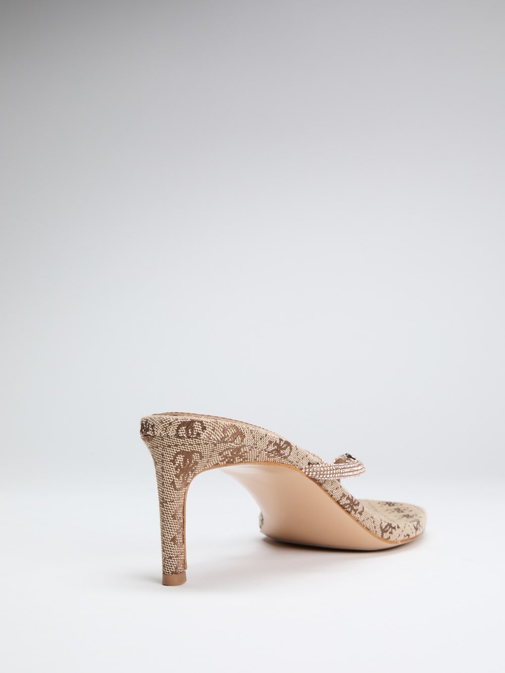 Mayan Rhinestone Thong Strap Heels