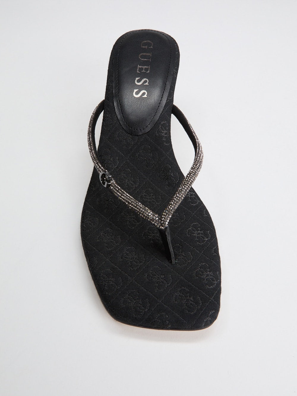 Mayan Rhinestone Thong Strap Heels