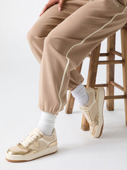 Miram Low-Top Metallic Sneakers
