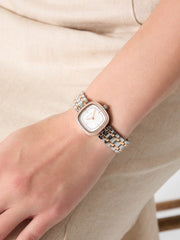 Crystal Recycled Steel analogue watch