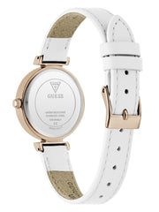 Genuine leather analogue watch 34 mm
