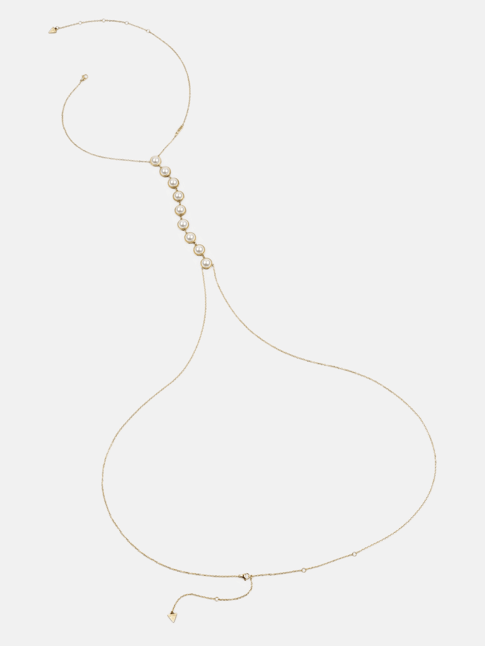 Gold-Tone Faux-Pearl Body Chain