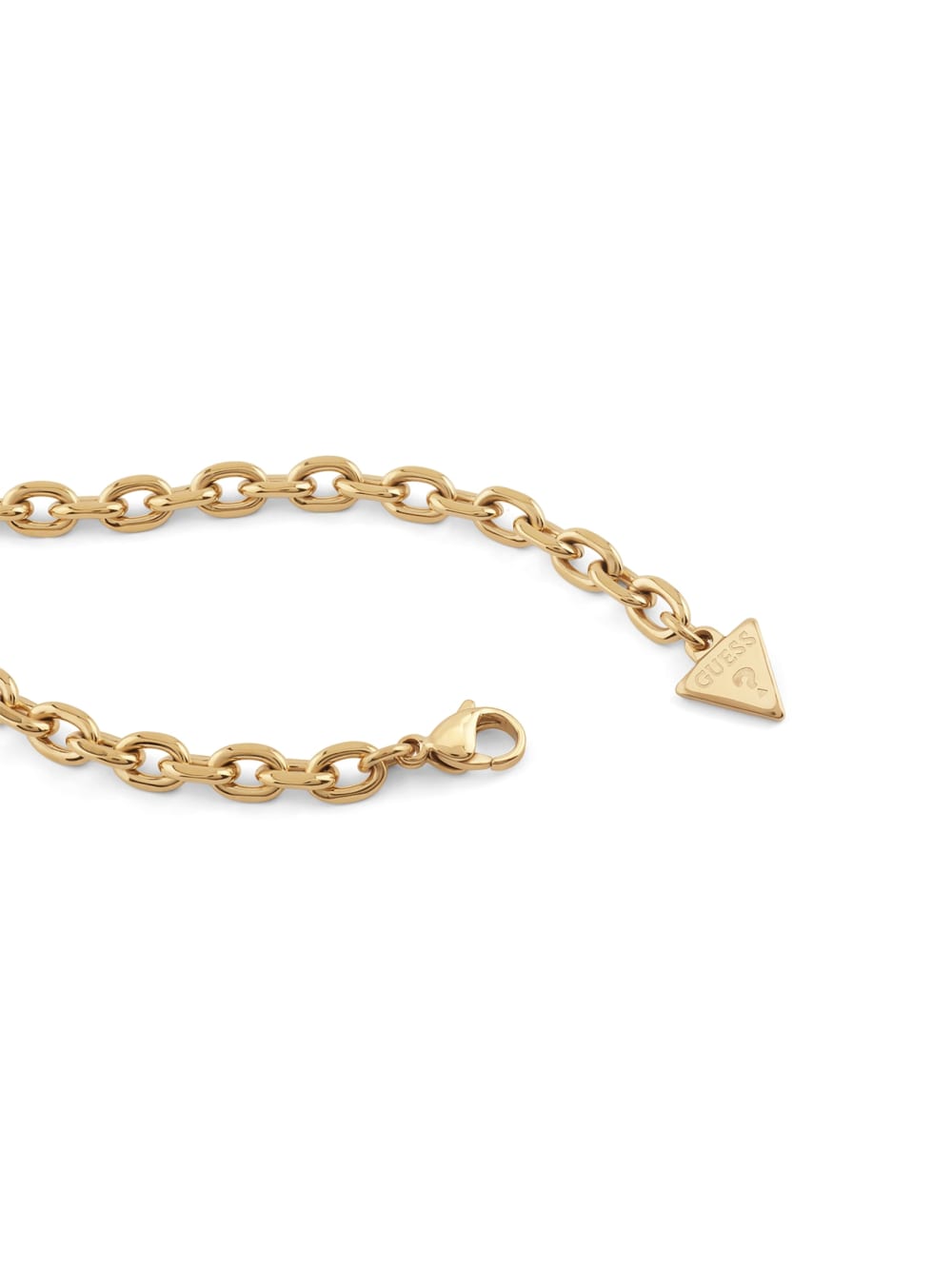 Gold-Tone Pav  Padlock Necklace