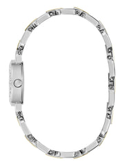 Crystal Recycled Steel analogue watch 22 mm