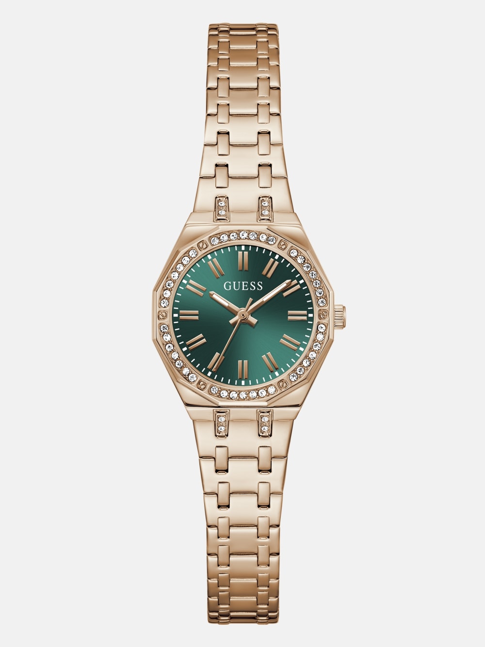 Crystal Recycled Steel analogue watch 25 mm