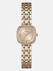 Crystal Stainless steel analogue watch