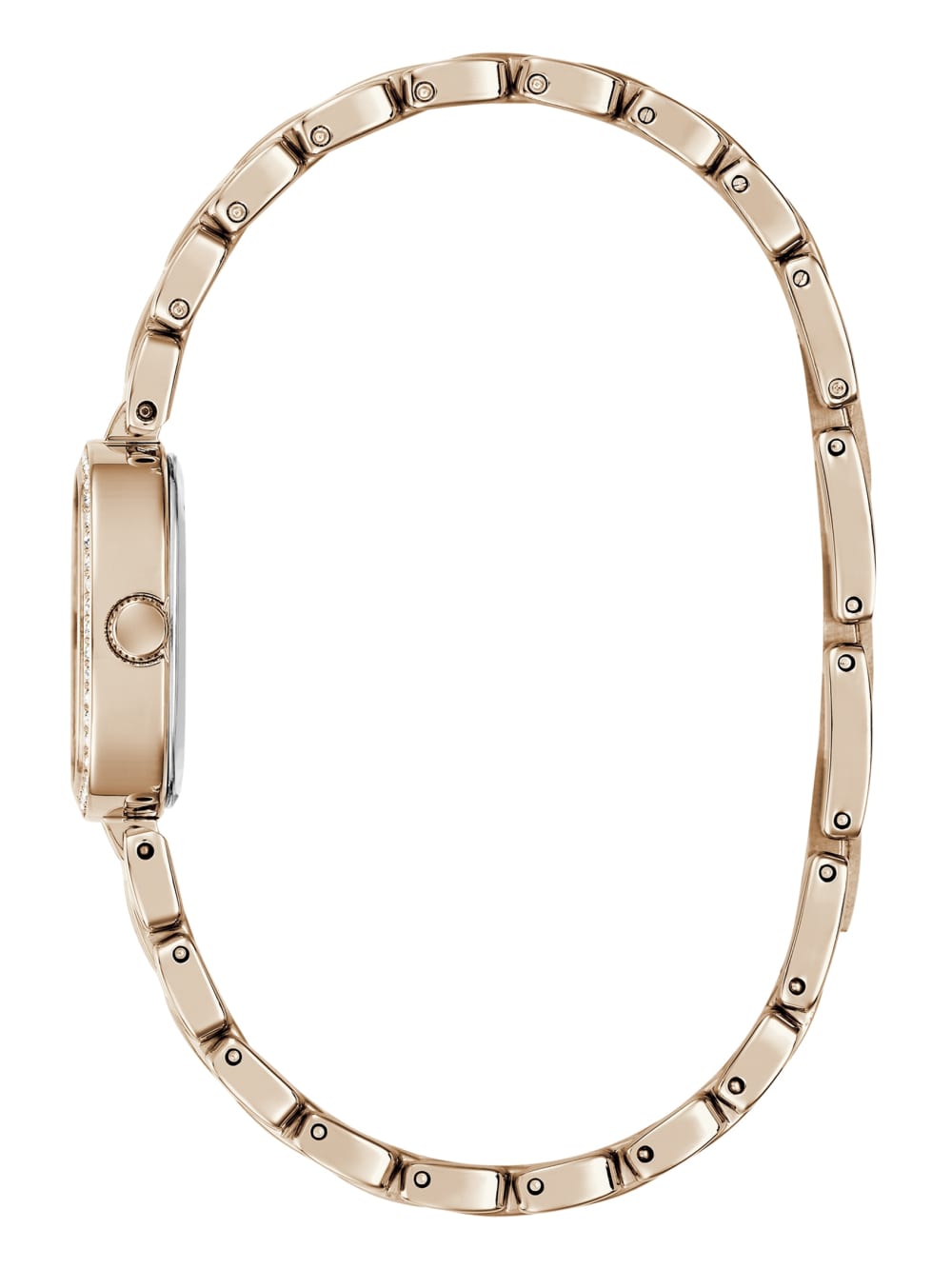 Crystal Stainless steel analogue watch