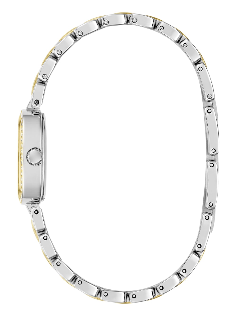 Crystal Recycled Steel analogue watch 25 mm