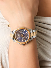 Recycled steel multi-function watch