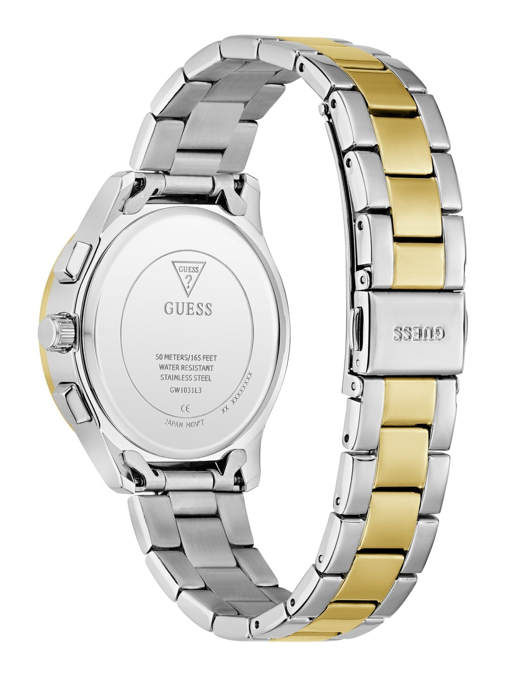 Recycled steel multi-function watch