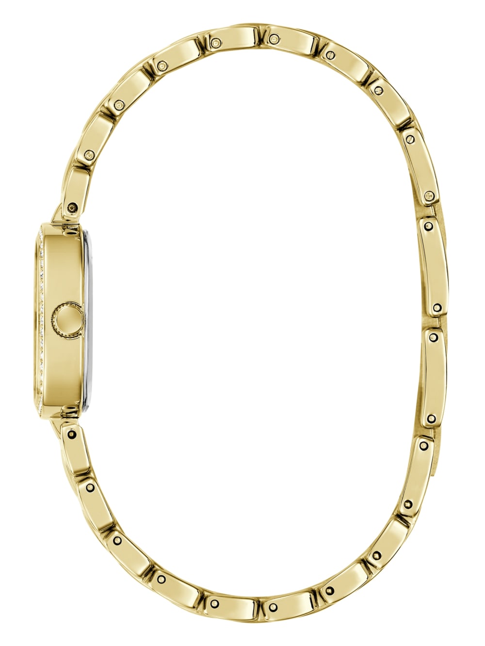 Crystal Stainless steel analogue watch