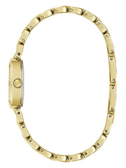 Crystal Stainless steel analogue watch