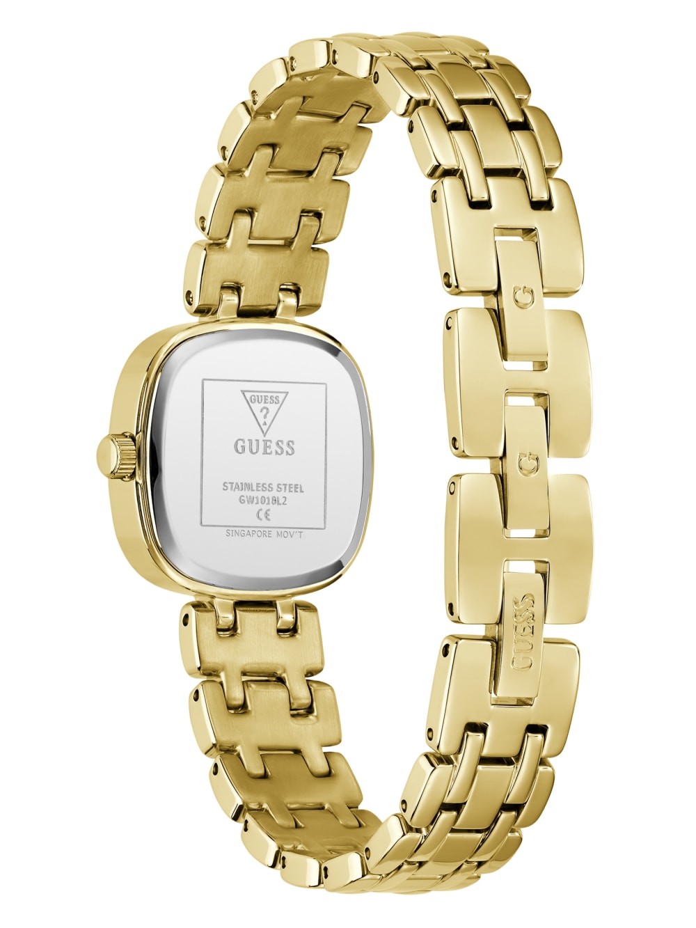 Crystal Stainless steel analogue watch