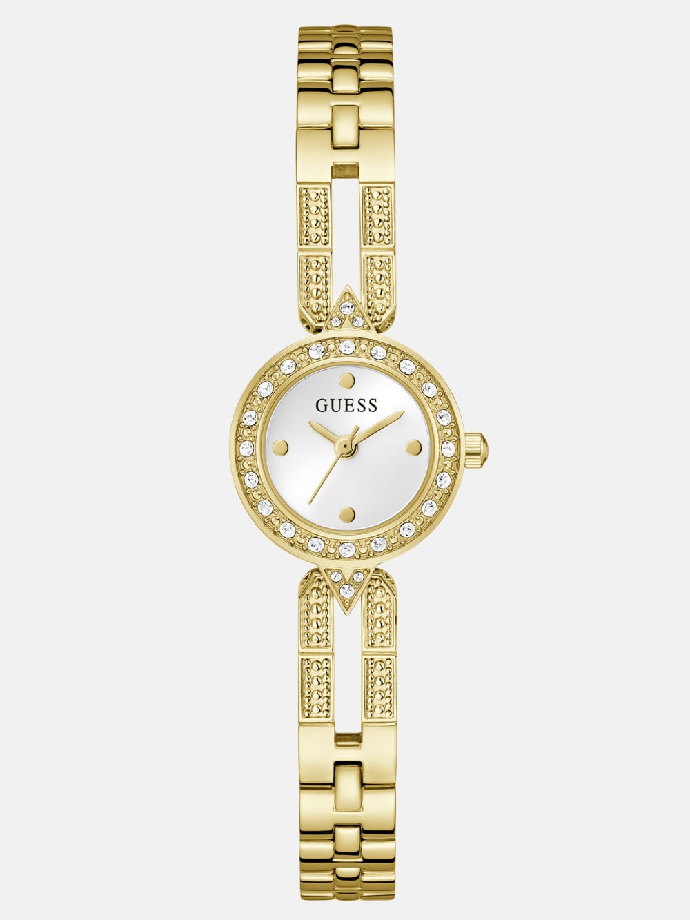 Crystal Recycled Steel analogue watch 22,5 mm