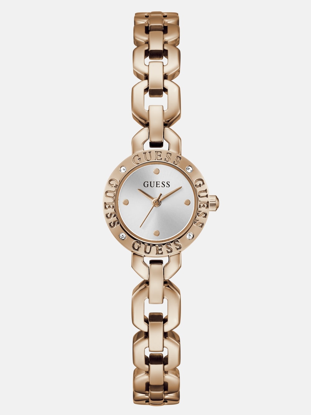 Crystal Recycled Steel analogue watch 22 mm
