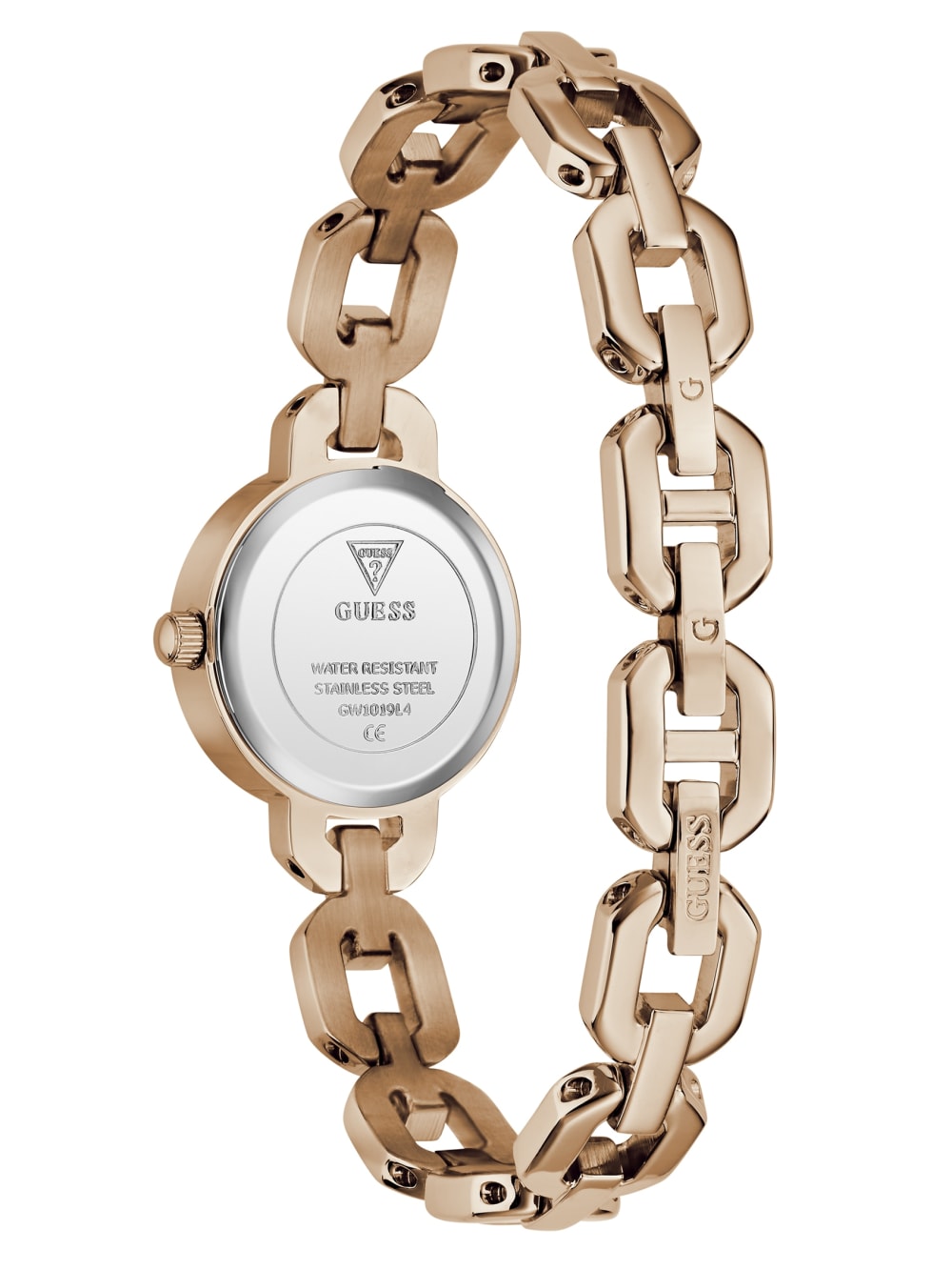 Crystal Recycled Steel analogue watch 22 mm