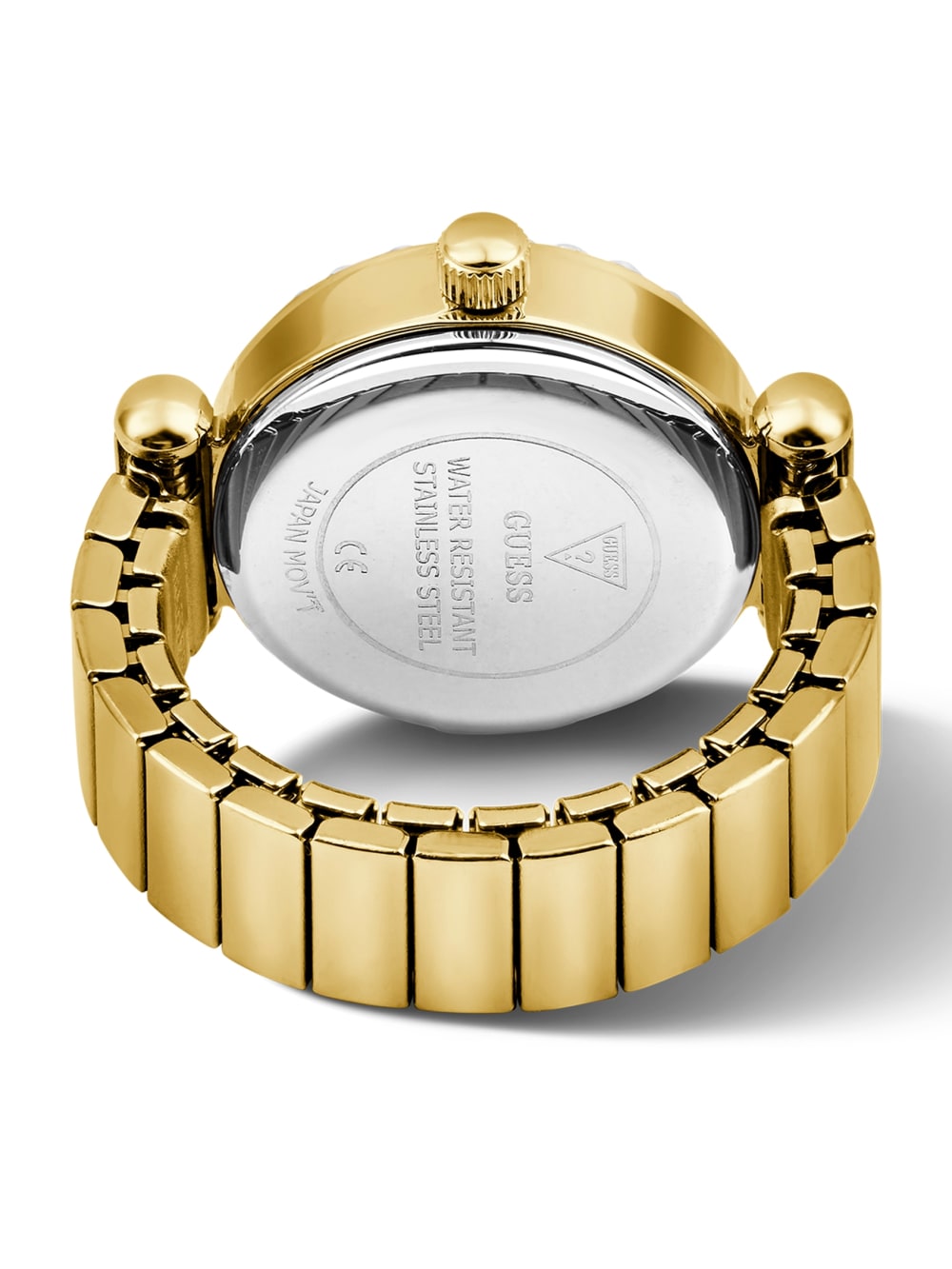 Crystal Stainless steel analogue ring 18 mm