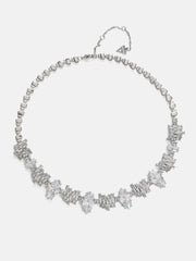 Silver-Tone Chandelier Necklace