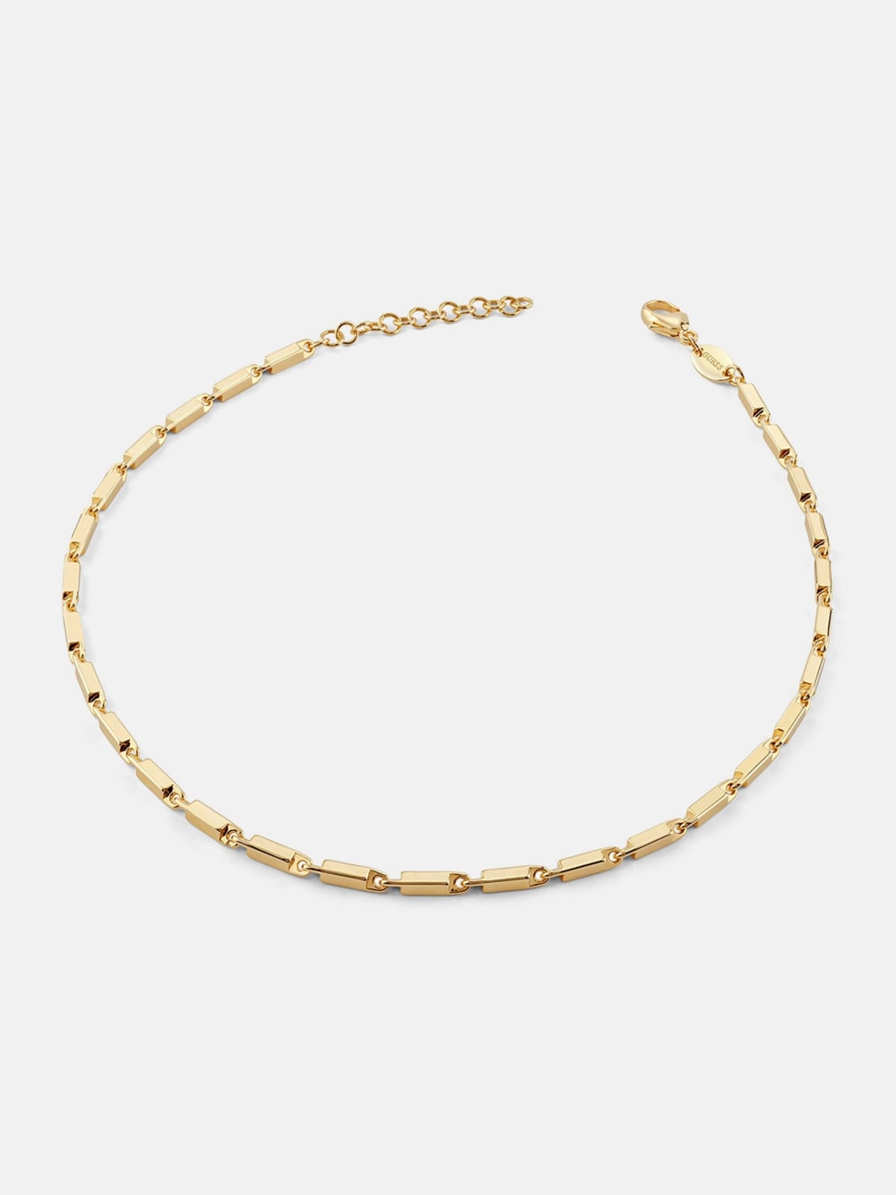 Gold-Tone Squared Links Necklace