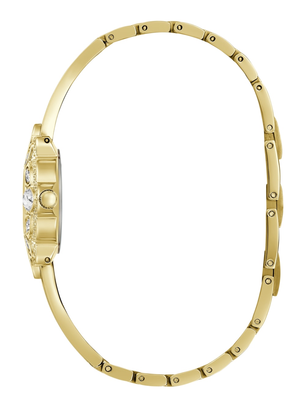 Gold-Tone Flower Analog Watch