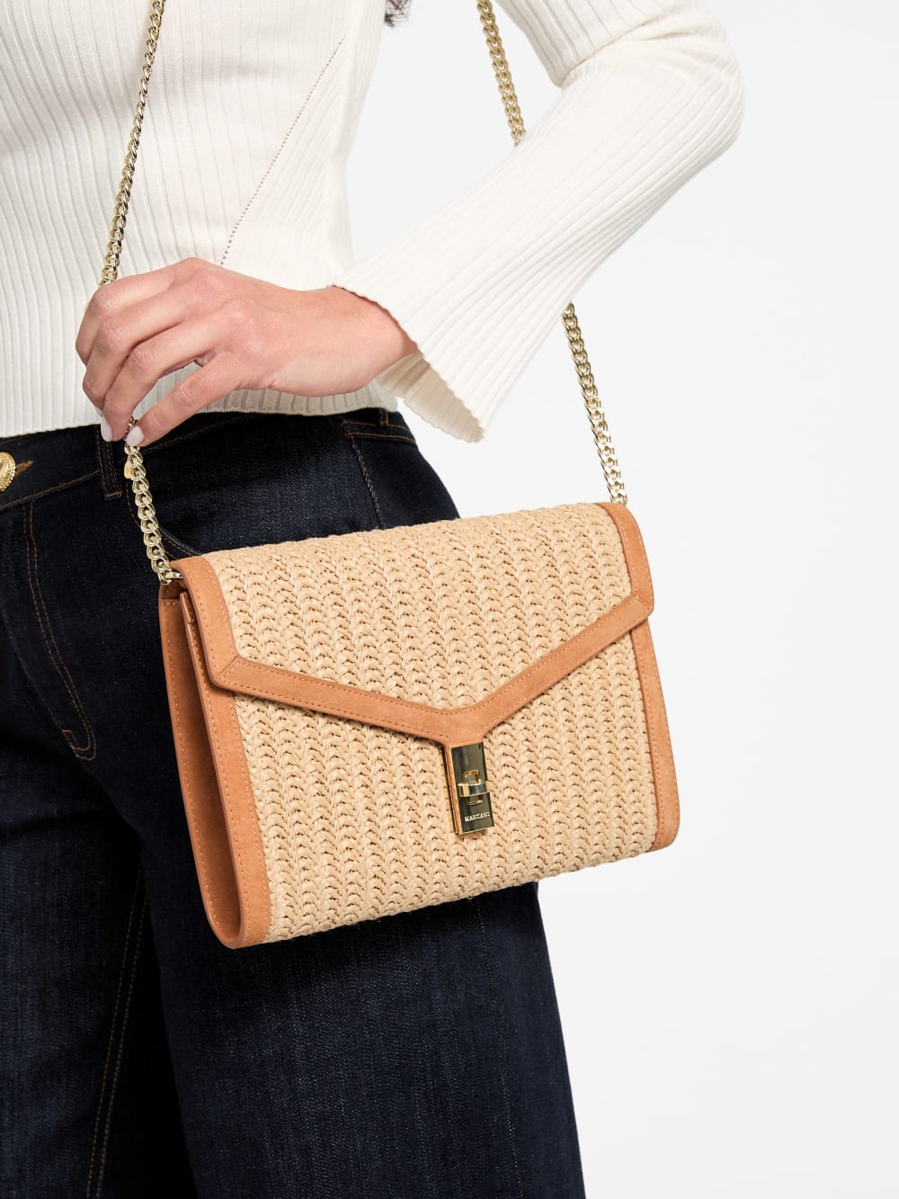 Lisa Raffia Envelope Crossbody