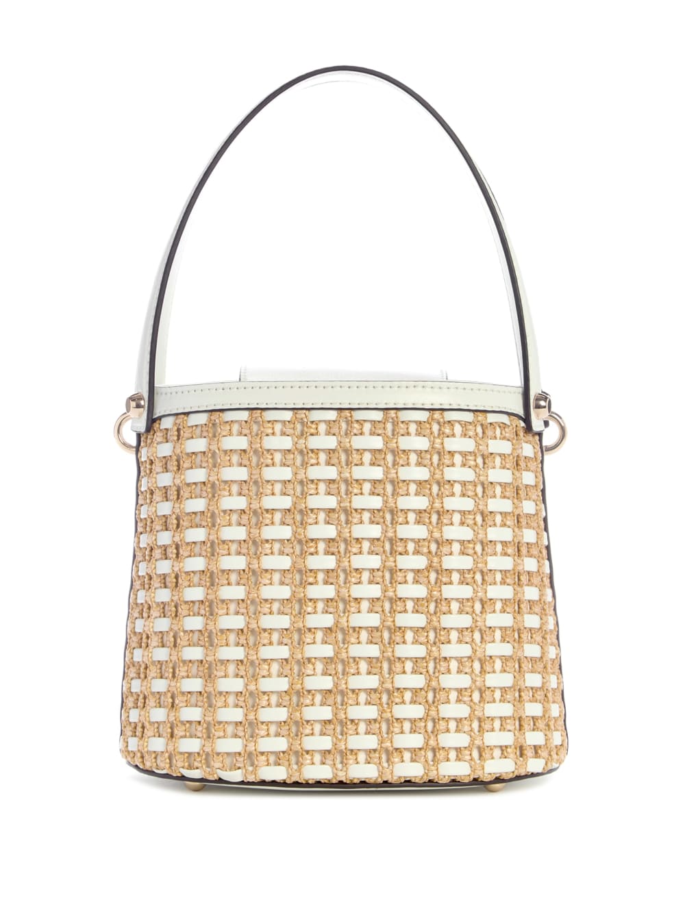 Atalia Raffia Crossbody Bucket Bag