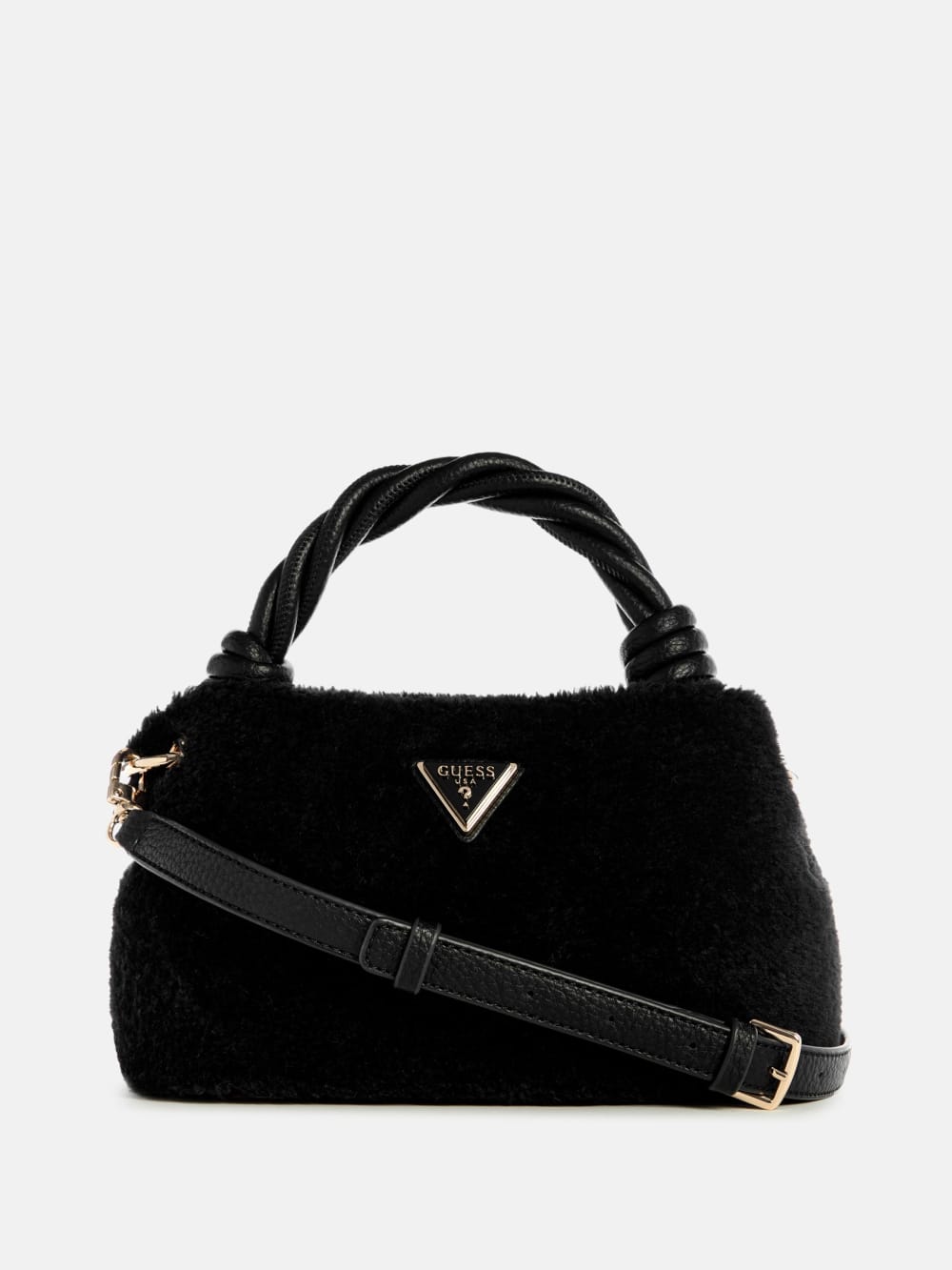 Shaida Faux-Fur Top-Handle Crossbody