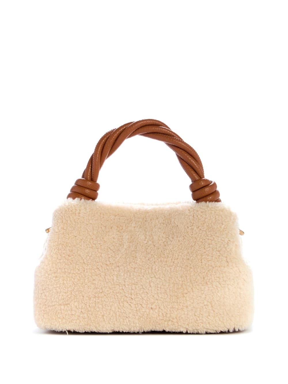 Shaida Shearling Top-Handle Crossbody