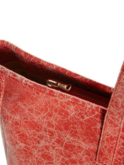 Cracked Leather Serapia Tote