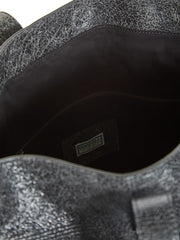 crackle leather tote bag